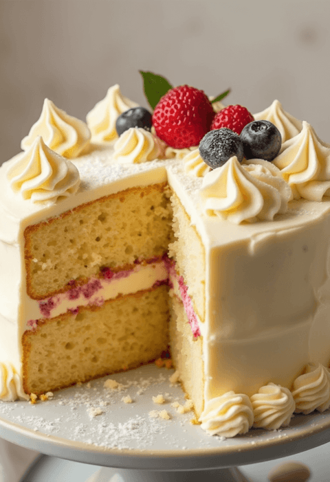 How to Make a Moist Vanilla Cake Recipe in 8 Easy Steps