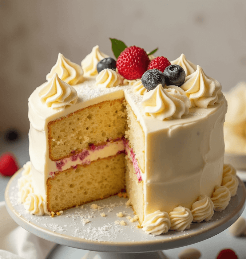 How to Make a Moist Vanilla Cake Recipe in 8 Easy Steps