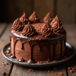 Chocolate Cake with Vanilla Frosting: Best Way to Decorate in 10 Minutes