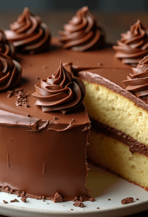 How to Make Vanilla Cake with Chocolate Frosting in 5 Steps