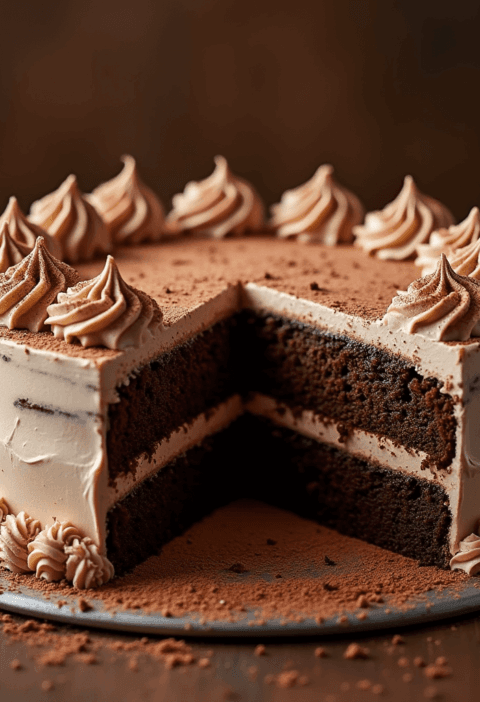 How to Bake Chocolate Cake with Vanilla Icing in 6 Steps