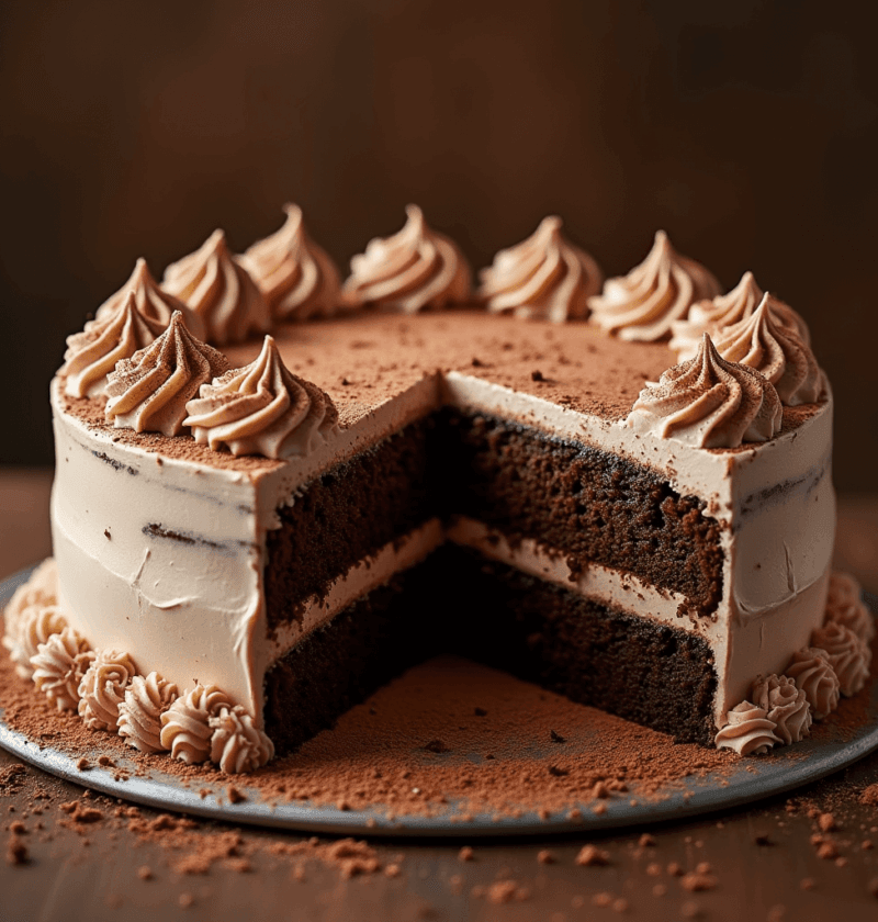 How to Bake Chocolate Cake with Vanilla Icing in 6 Steps