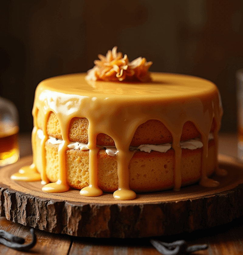 vanilla whiskey cake