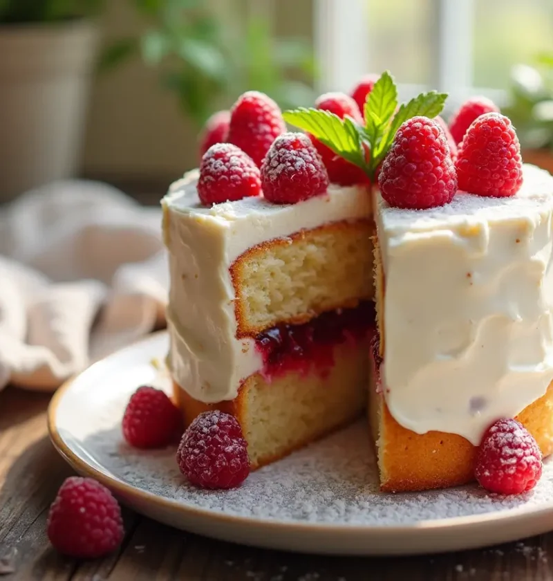 Vanilla Raspberry Cake: How To Bake In 5 Easy Steps