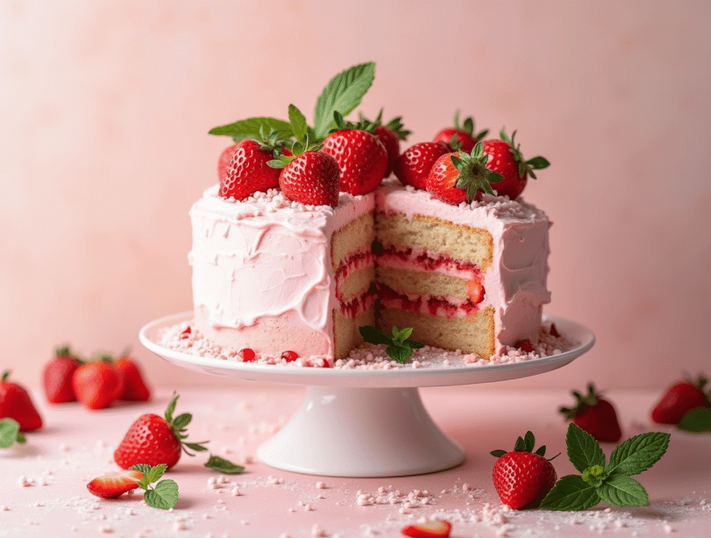 Strawberry Cake Recipe: 5-Ingredient Quick & Easy Guide