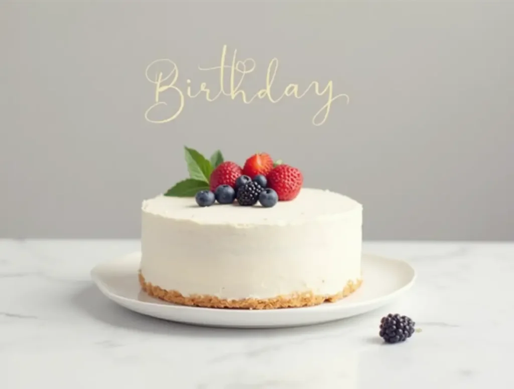 How to Master a Minimalist Bday Cake in 7 Easy Steps