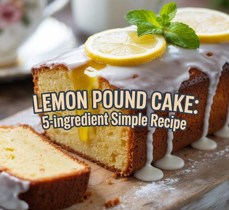Lemon Pound Cake: 5-Ingredient Simple Recipe