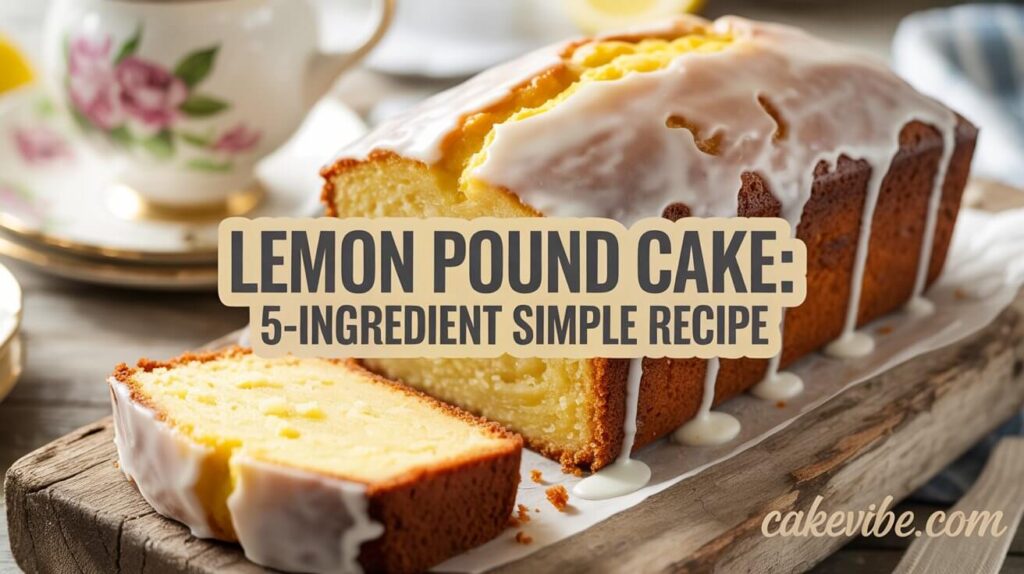 Lemon Pound Cake: 5-Ingredient Simple Recipe