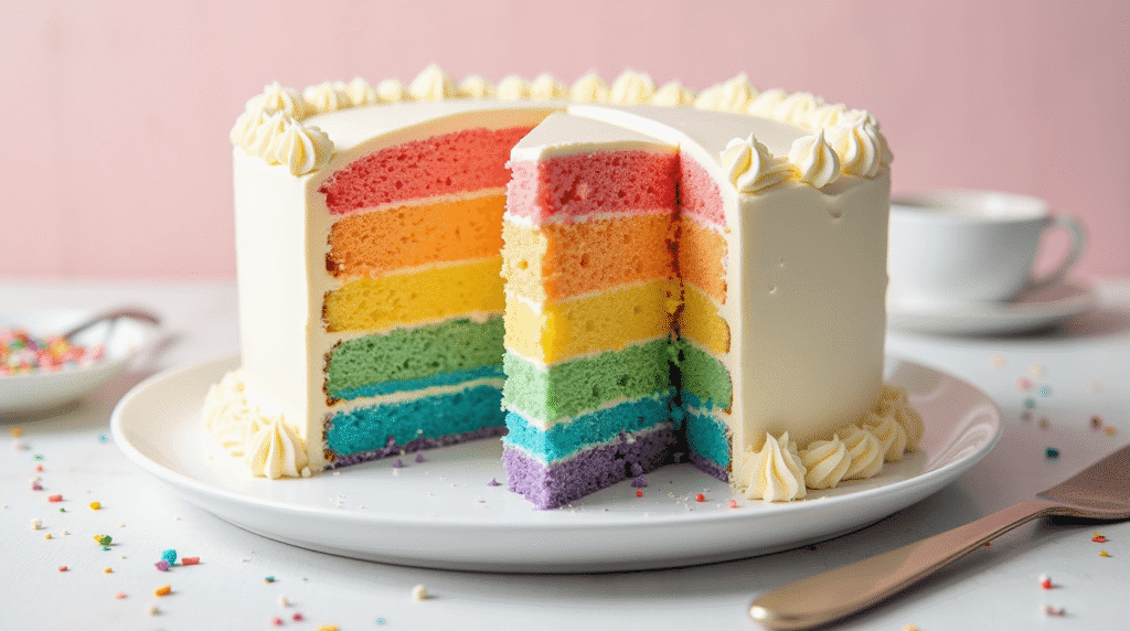 Rainbow Cake: 5 Easy Steps to a Colorful Masterpiece
