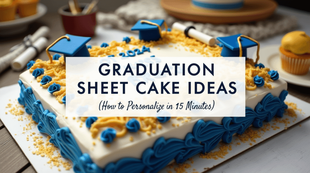 Graduation Sheet Cake Ideas: How to Personalize in 15 Minutes