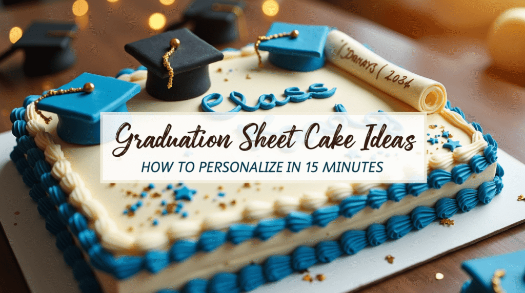 Graduation Sheet Cake Ideas: How to Personalize in 15 Minutes
