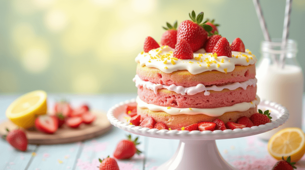 Strawberry Lemonade Cake: 5 Easy Steps to Sweet Perfection
