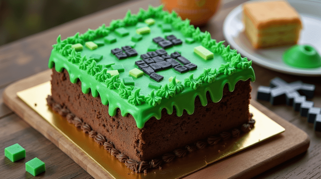Easy Minecraft Cake: How to Make in 1 Hour