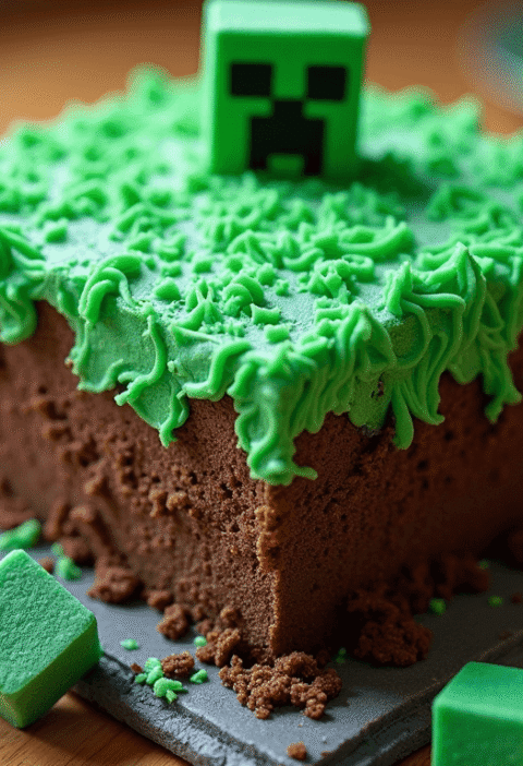 Easy Minecraft Cake: How to Make in 1 Hour