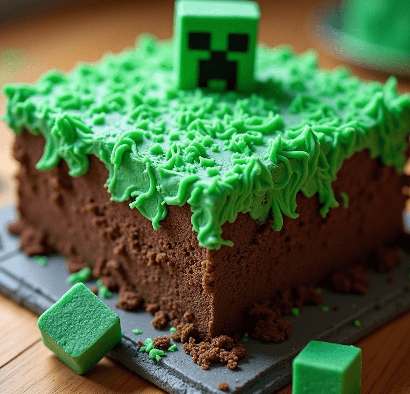 Easy Minecraft Cake: How to Make in 1 Hour
