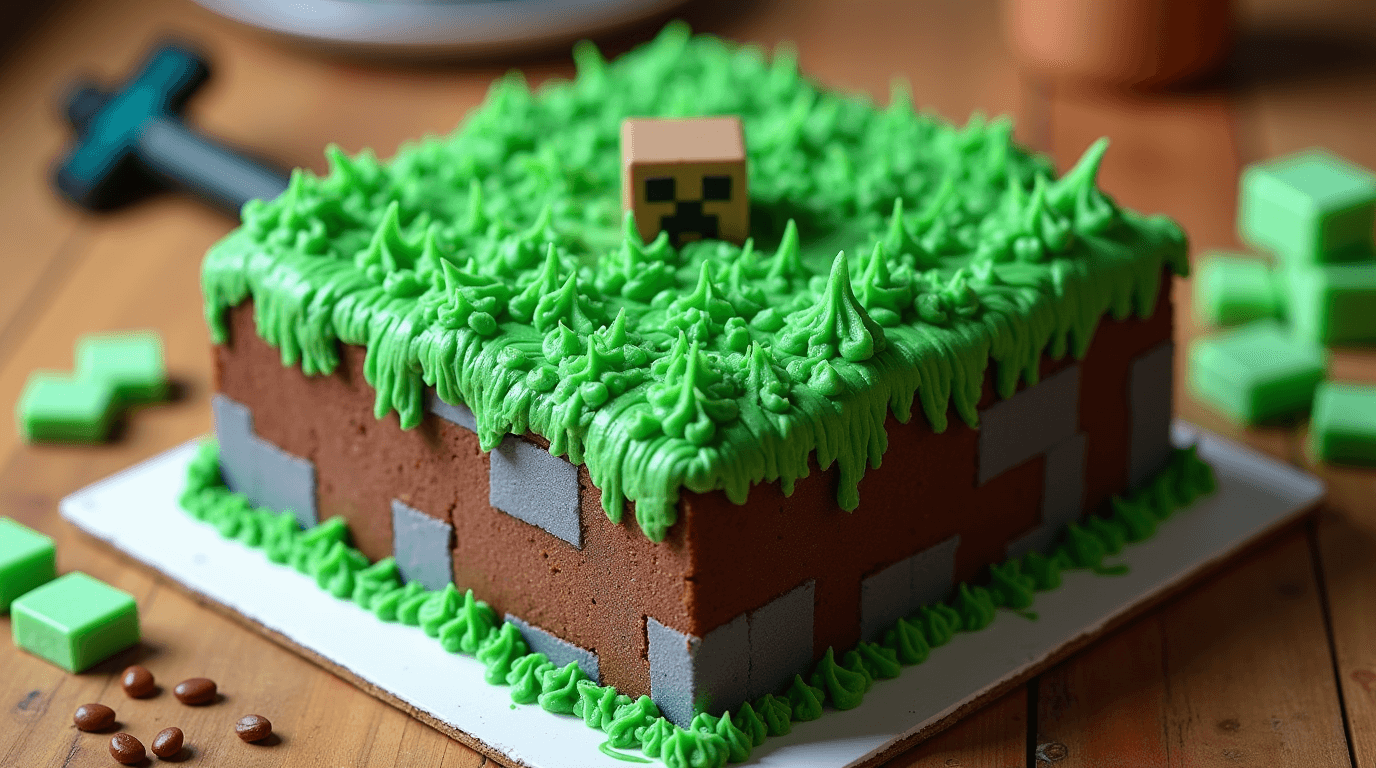 Easy Minecraft Cake: How to Make in 1 Hour