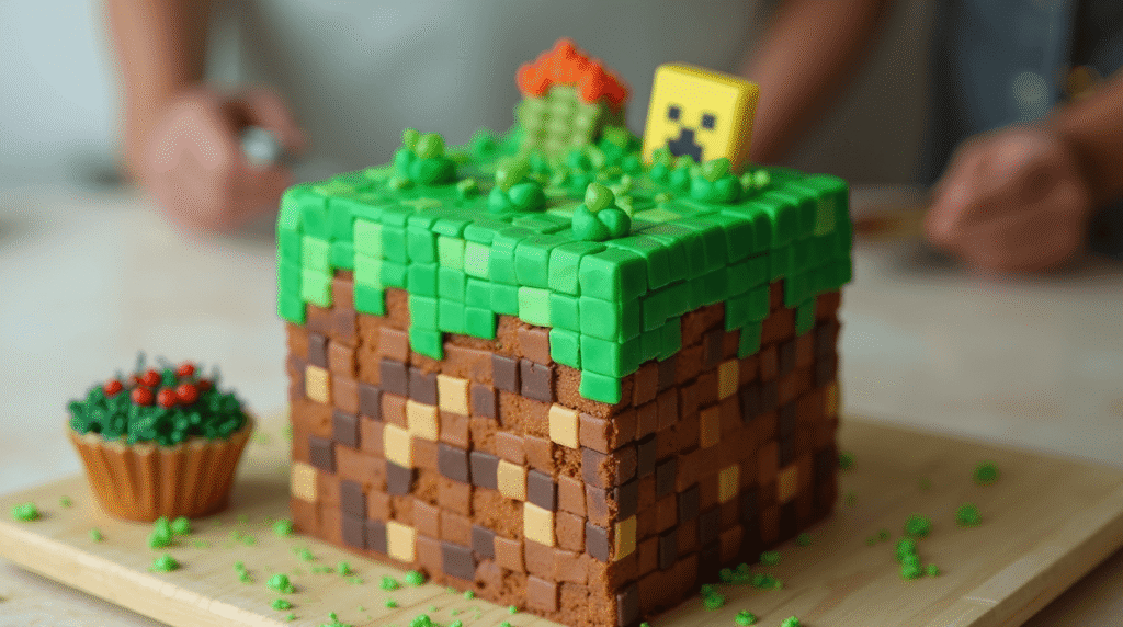 Minecraft Cakes: How to Make Edible Pixel Creations in 5 Steps