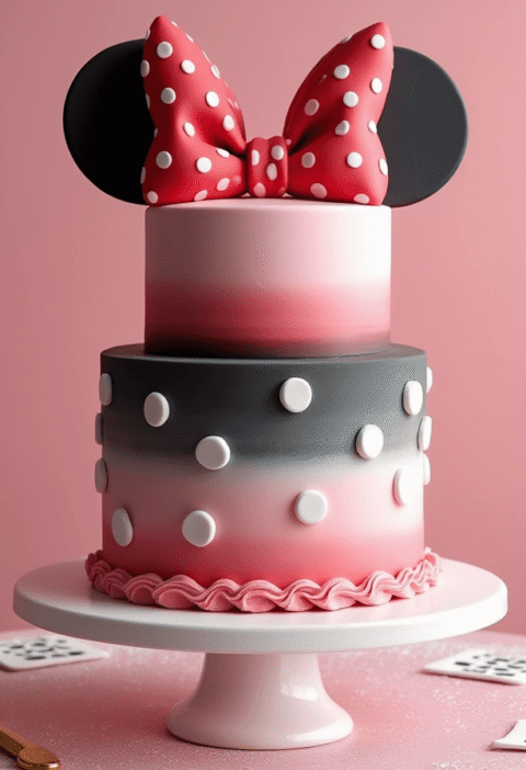Minnie Mouse Cake: 3-Layer Design Tutorial in 90 Minutes