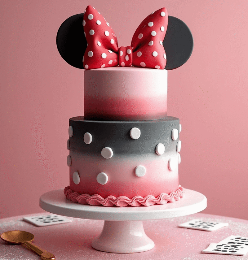 Minnie Mouse Cake: 3-Layer Design Tutorial in 90 Minutes