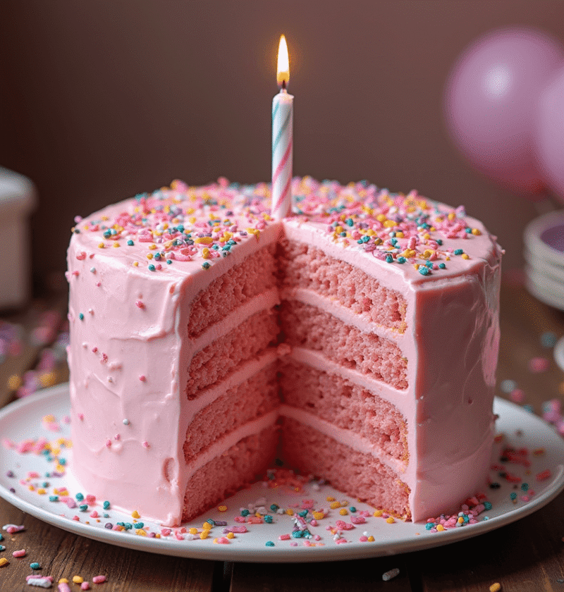 Pink Birthday Cake How To: Easy 5-Step Tutorial