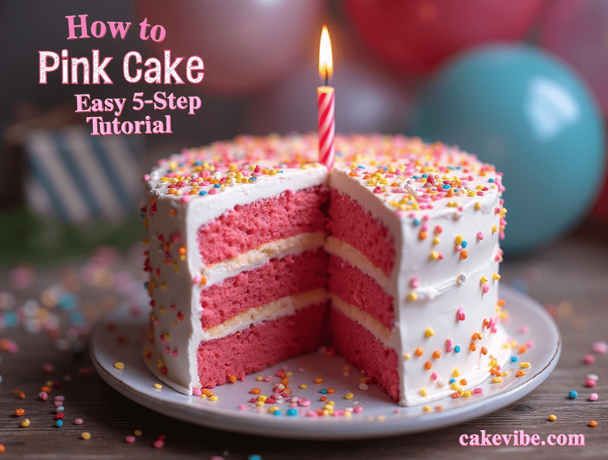 Pink Birthday Cake How To: Easy 5-Step Tutorial