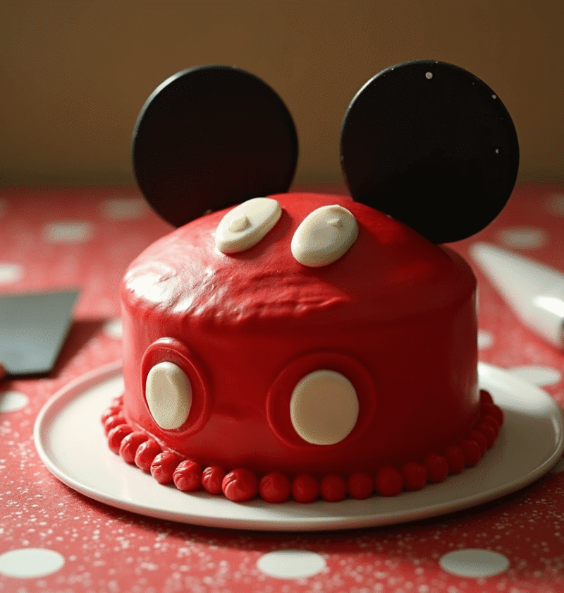 Mickey Mouse Cake: How To Bake 1 Easy DIY Version