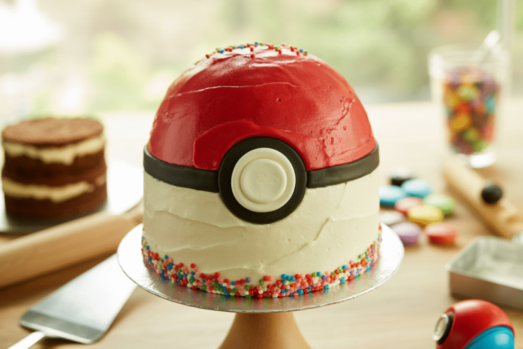 Pokemon Cake: How to Make it in 5 Steps-by-Step Pokeball