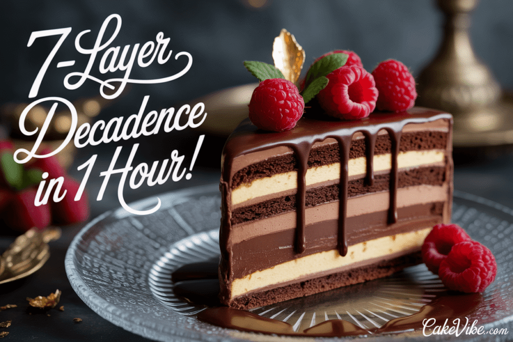 Chocolate Mousse Cake: 7-Layer Decadence in 1 Hour