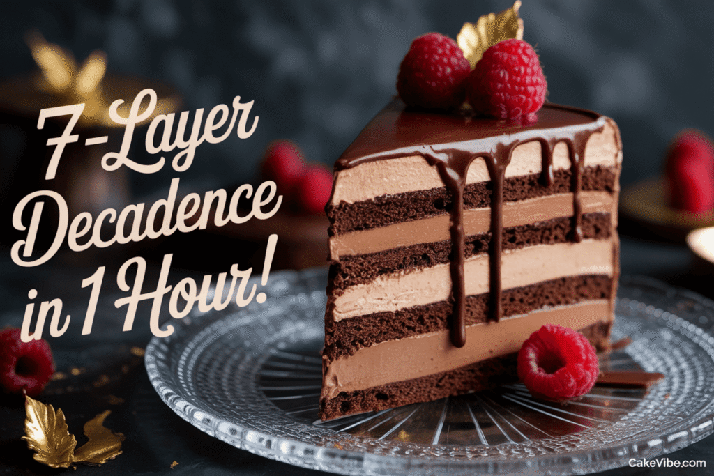 Chocolate Mousse Cake: 7-Layer Decadence in 1 Hour