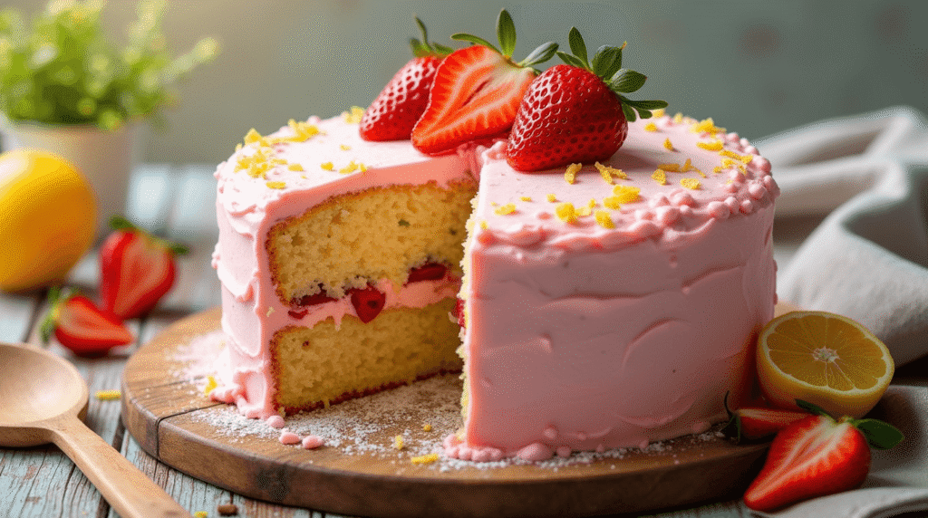 Strawberry Lemon Cake: How to Make It in Just 3 Easy Steps
