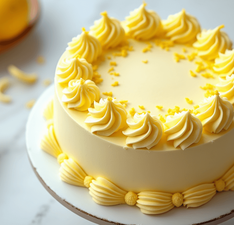 Lemon Cake Decoration: 3 Easy Steps for a Professional Look