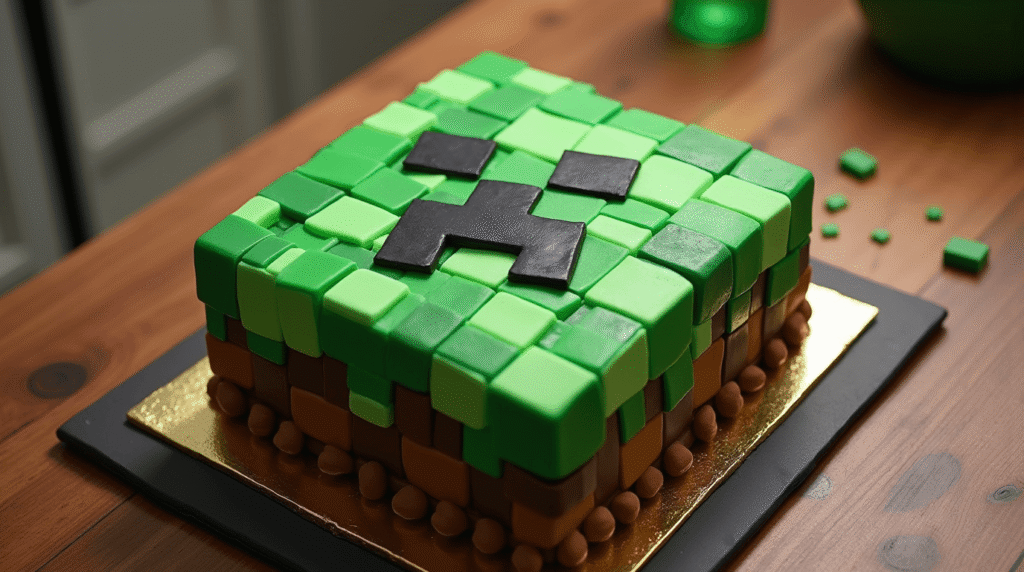 Minecraft Birthday Cake