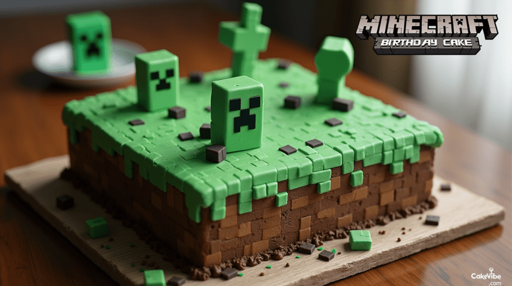 Minecraft Birthday Cake