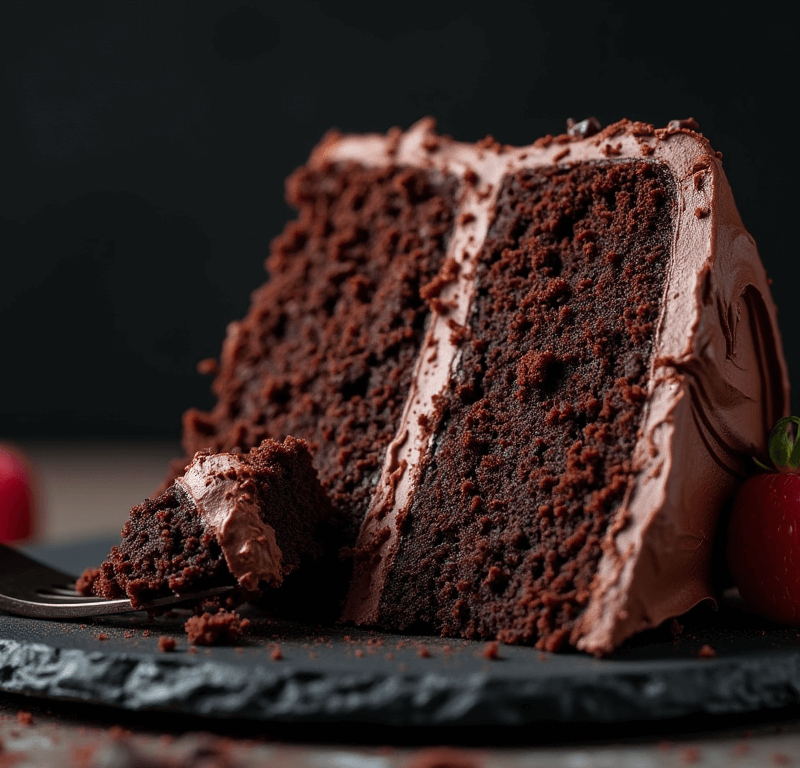 Devil's Food Cake: 4 Steps to a Fudgy, Dark Crumb