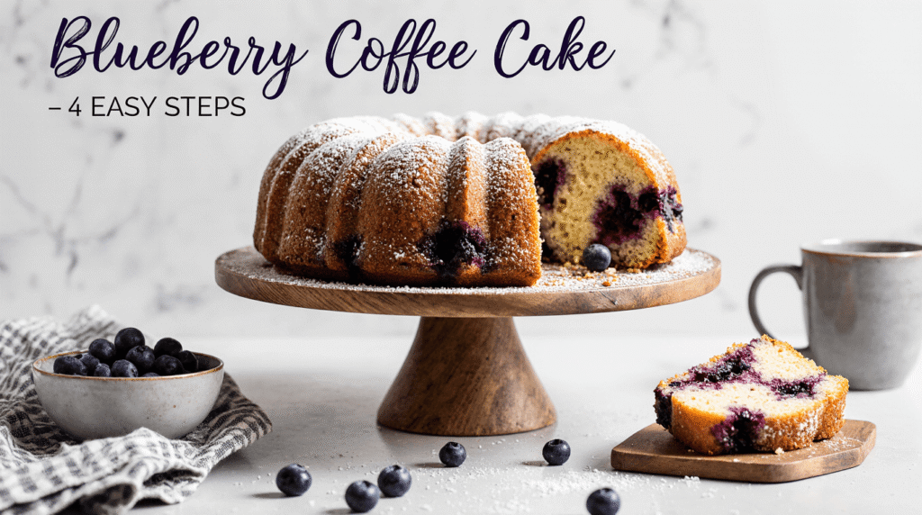 Blueberry Coffee Cake: How to Make It in 4 Easy Steps