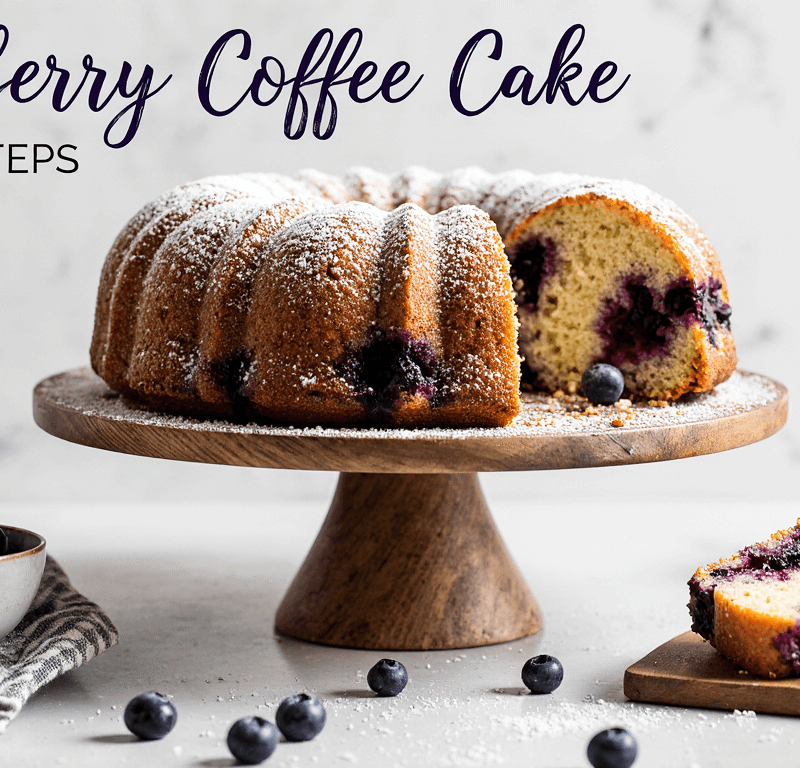 Blueberry Coffee Cake: How to Make It in 4 Easy Steps