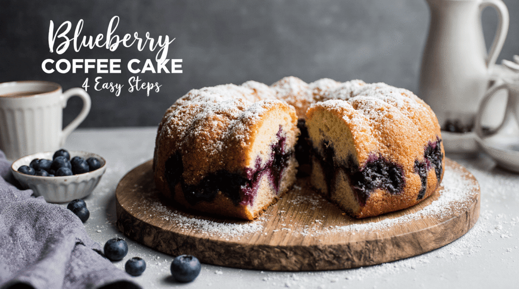 Blueberry Coffee Cake: How to Make It in 4 Easy Steps