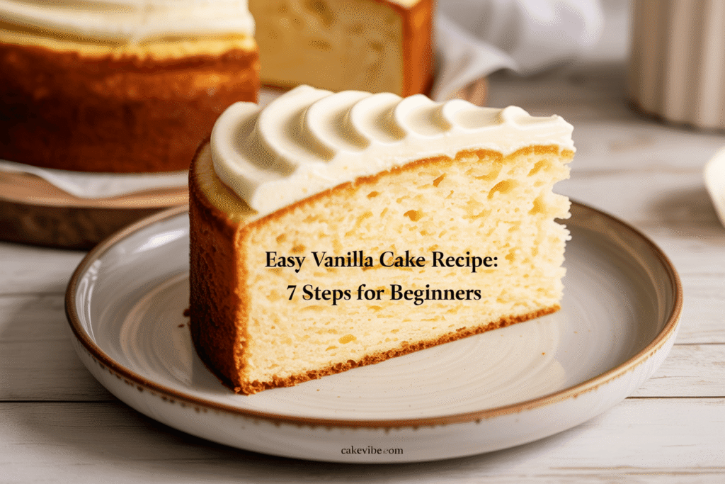 Easy Vanilla Cake Recipe: 7 Steps For Beginners