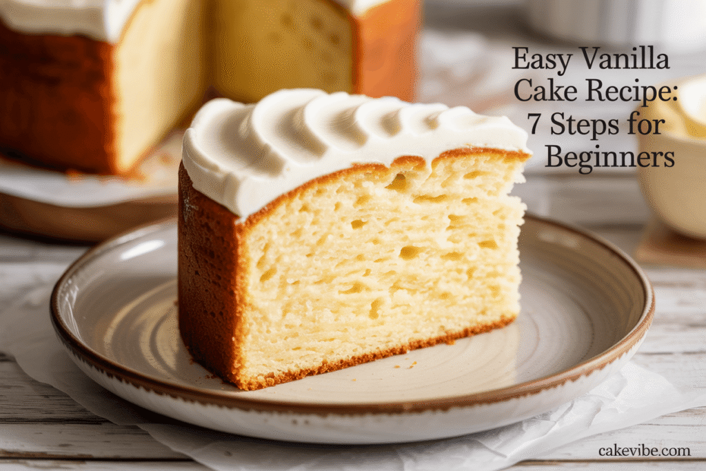 Easy Vanilla Cake Recipe: 7 Steps For Beginners