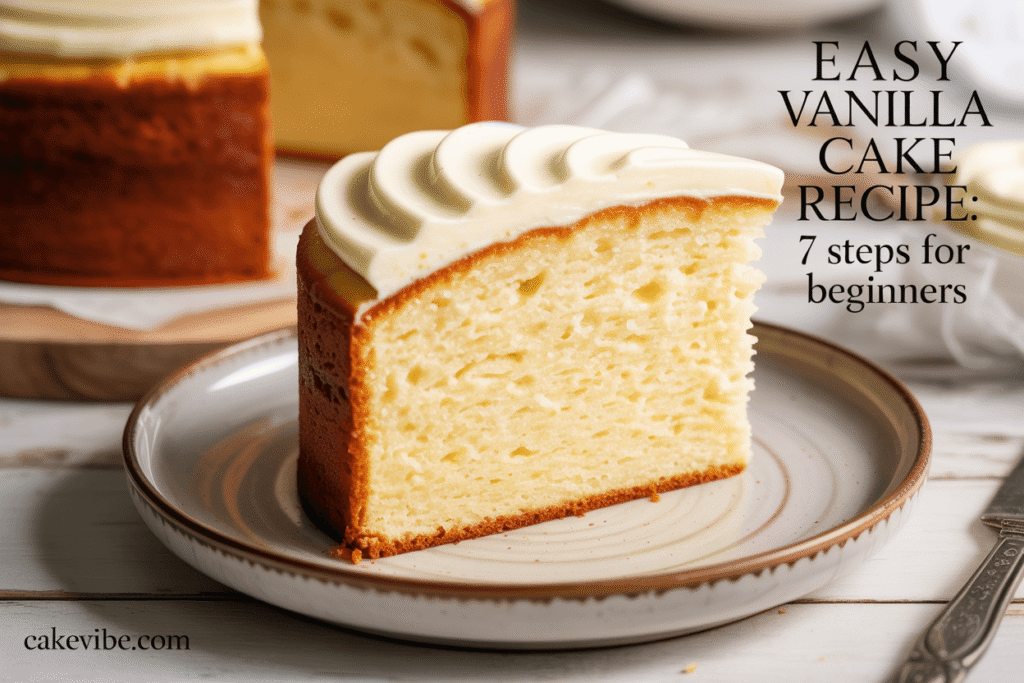 Easy Vanilla Cake Recipe: 7 Steps For Beginners