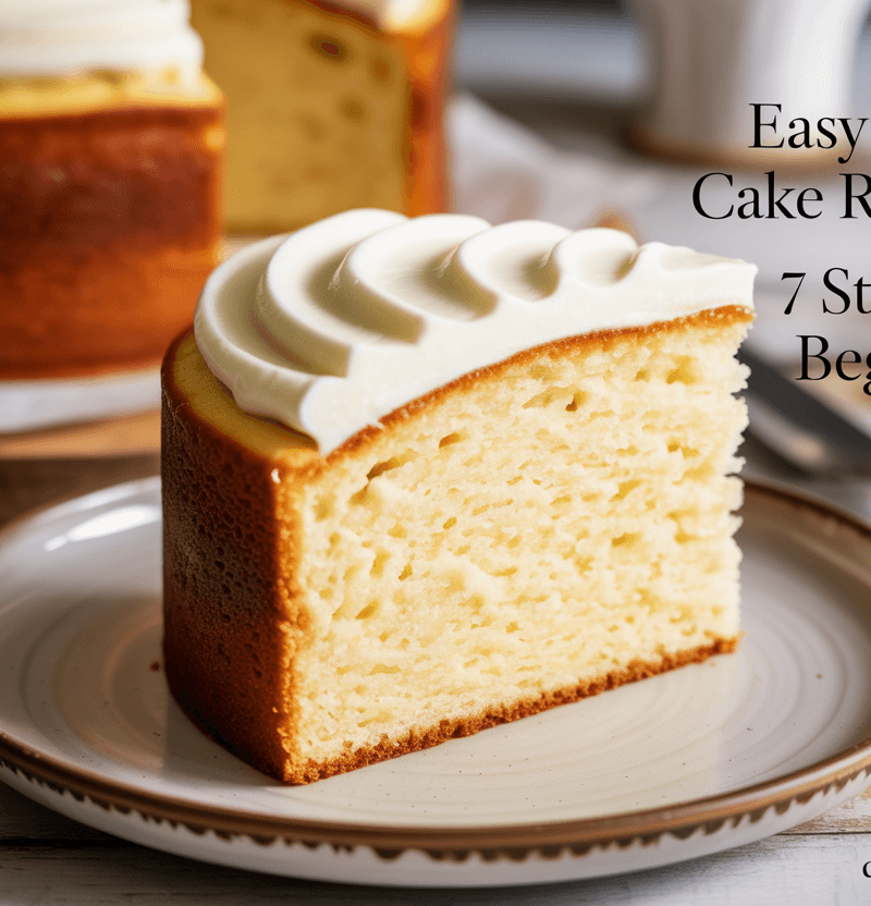Easy Vanilla Cake Recipe: 7 Steps For Beginners