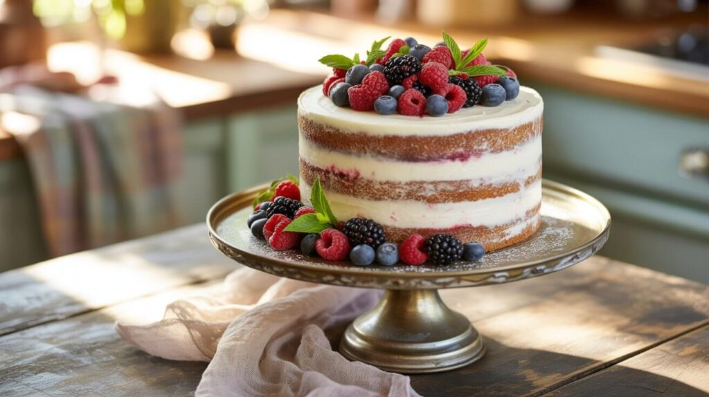 Naked Cake: How to Decorate in 10 Minutes or Less