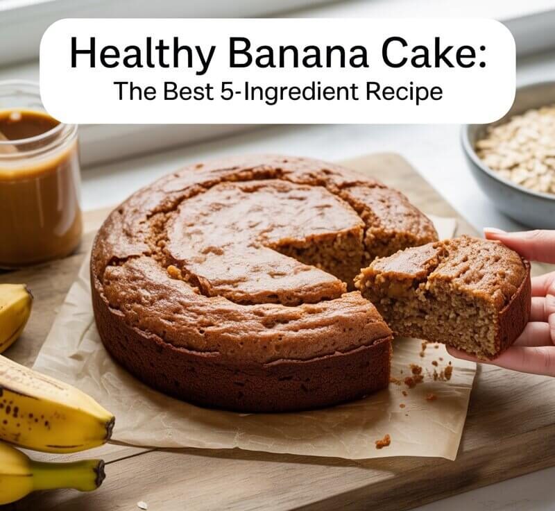 Healthy Banana Cake: The Best 5-Ingredient Recipe