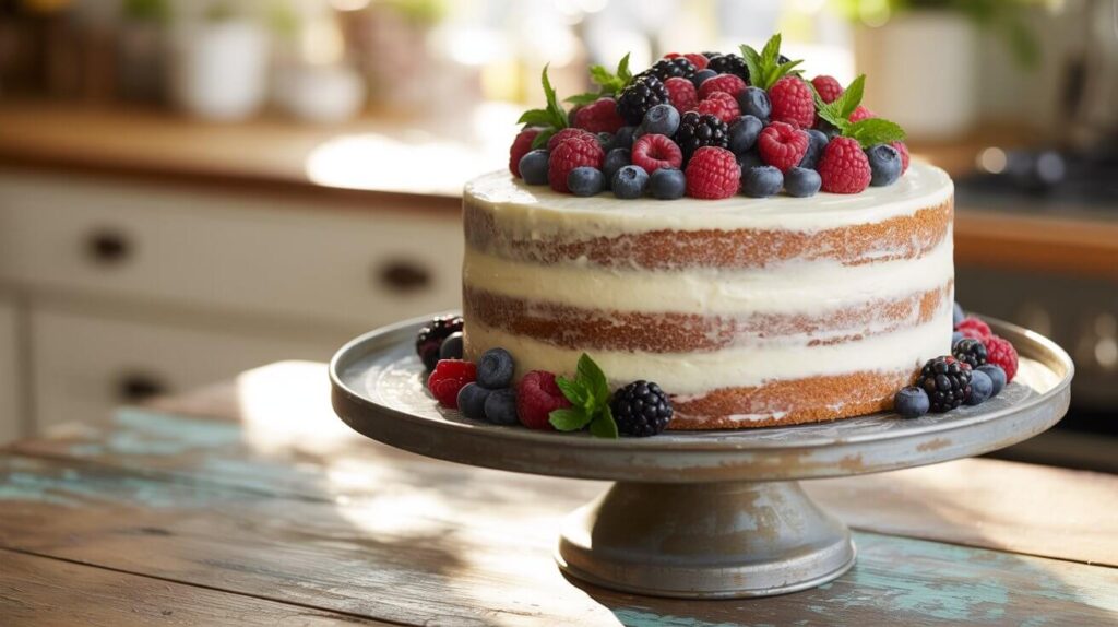 Naked Cake: How to Decorate in 10 Minutes or Less
