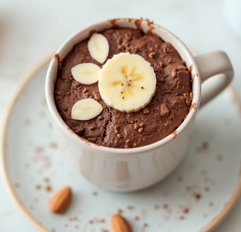 Healthy Chocolate Mug Cake in 5 Easy Steps
