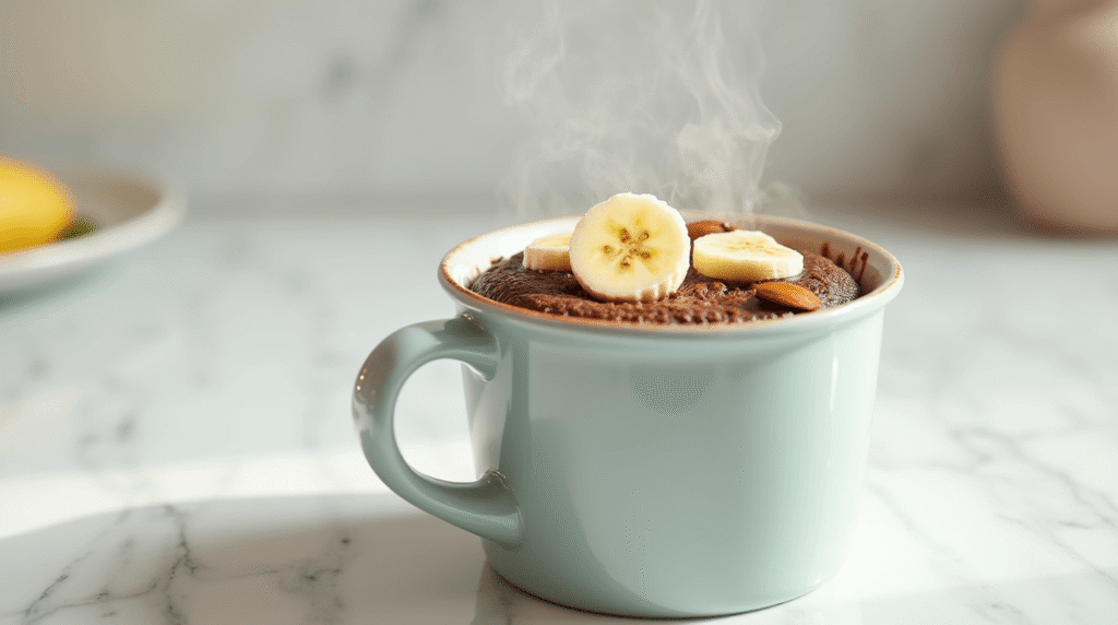 Healthy Chocolate Mug Cake in 5 Easy Steps