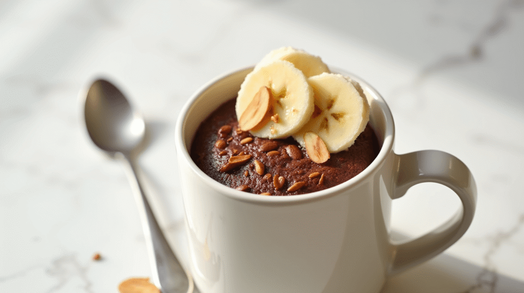 Healthy Chocolate Mug Cake in 5 Easy Steps