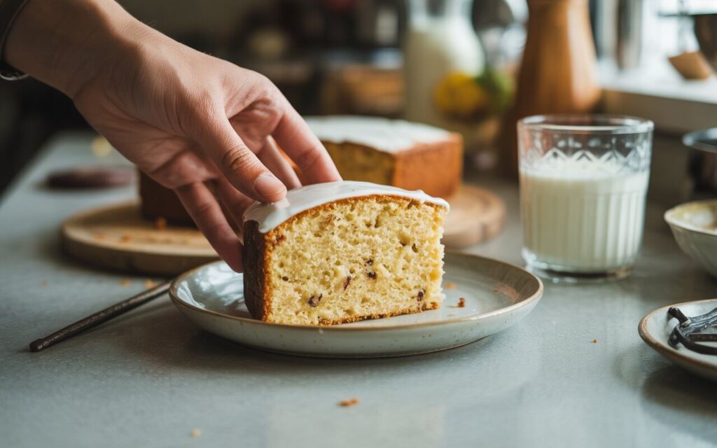 Healthy Vanilla Cake: 4 Simple Ingredients