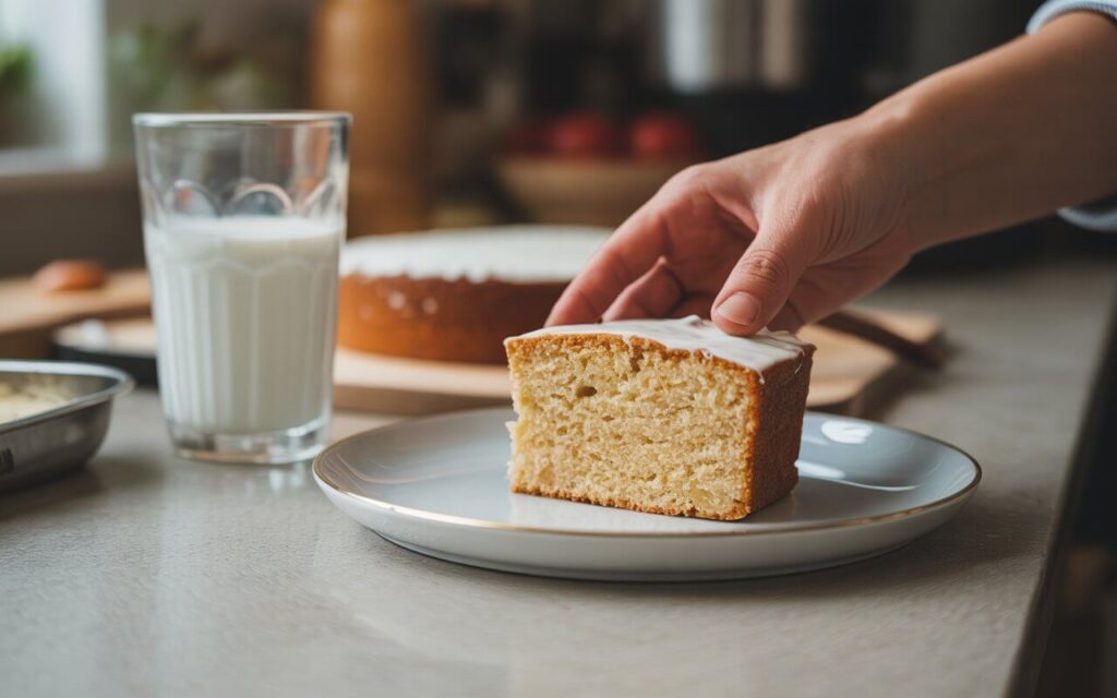 Healthy Vanilla Cake: 4 Simple Ingredients